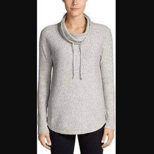 Eddie Bauer Heather Gray Funnel Neck Pullover